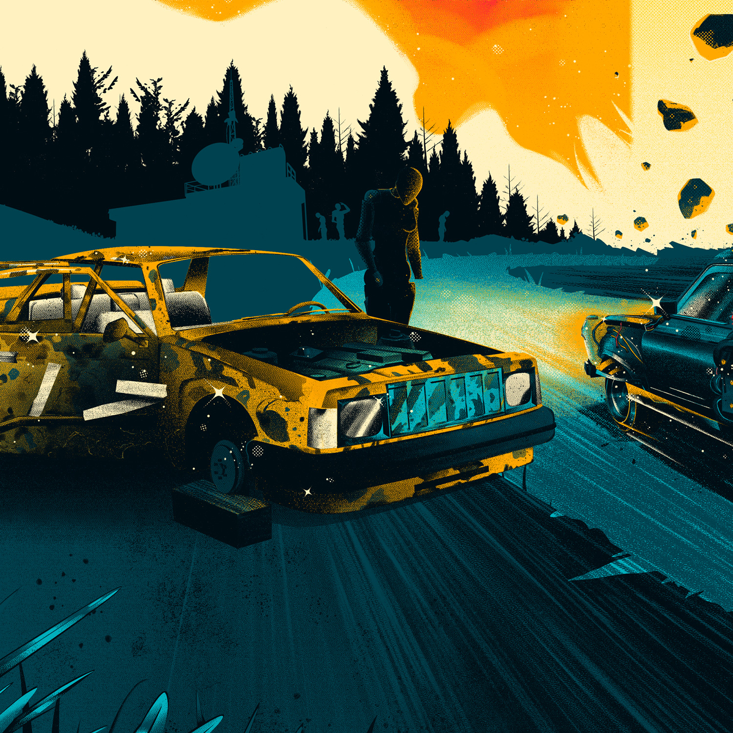 Pacific Drive Poster by Quentin Marroule