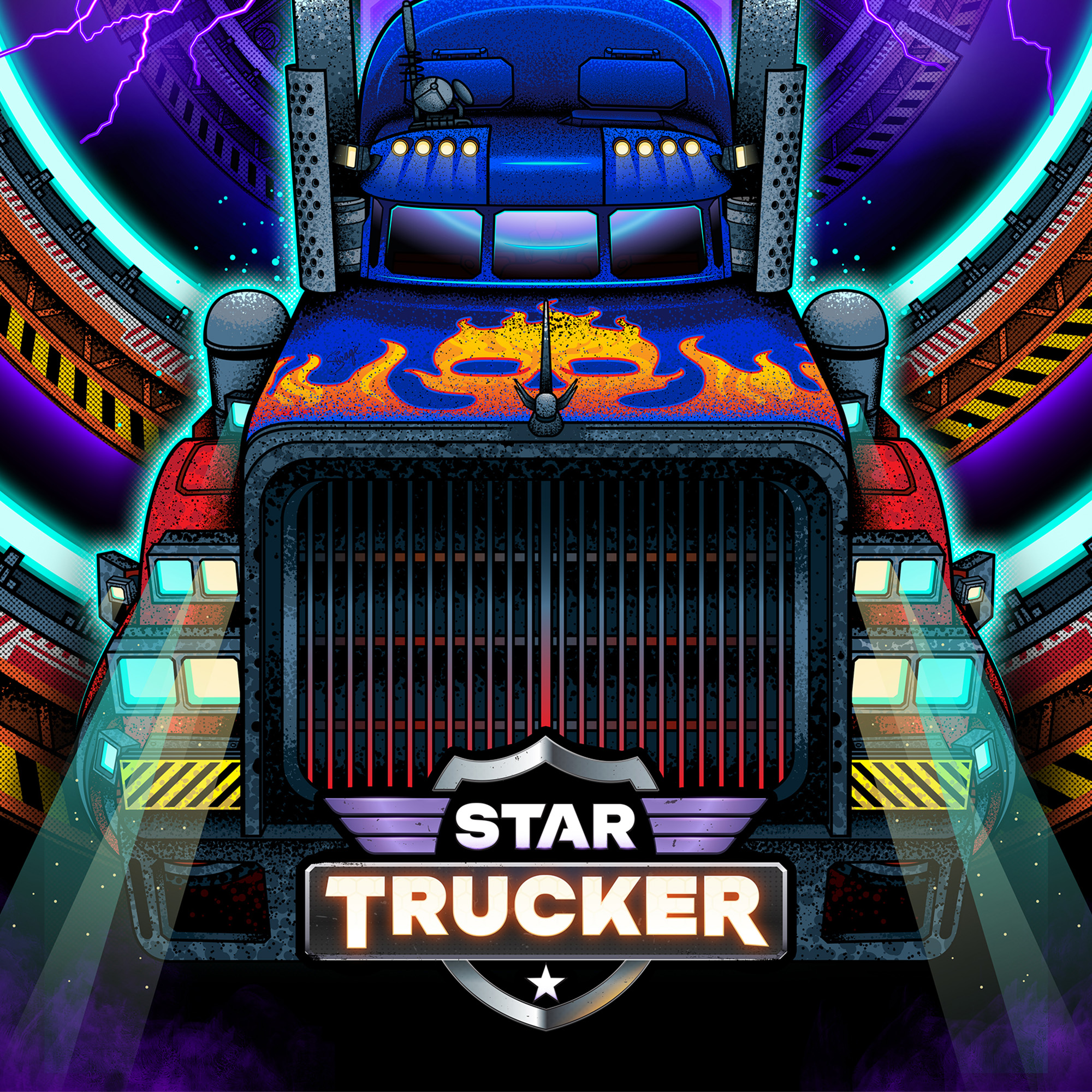 Star Trucker Poster By Simon Heard