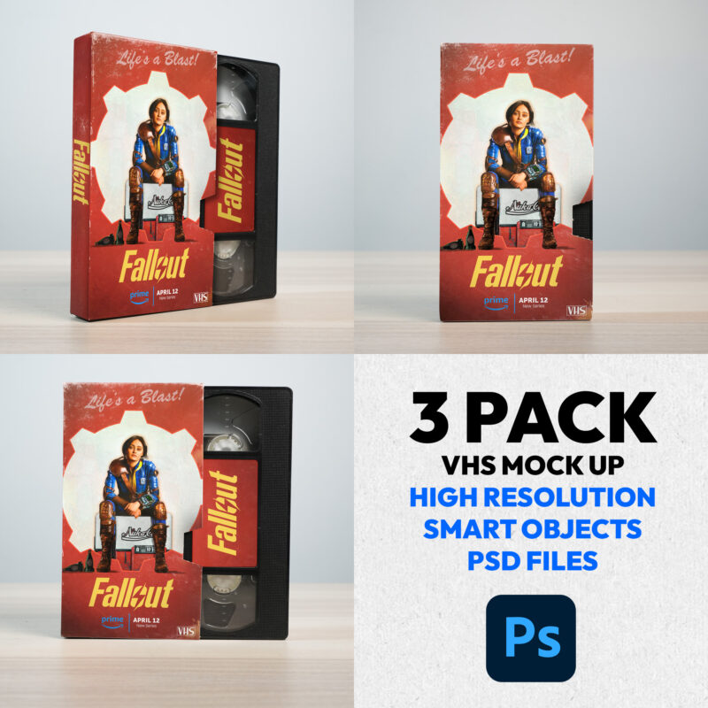 Premium VHS Mockup PSD Template – High-Resolution & Easy to Edit