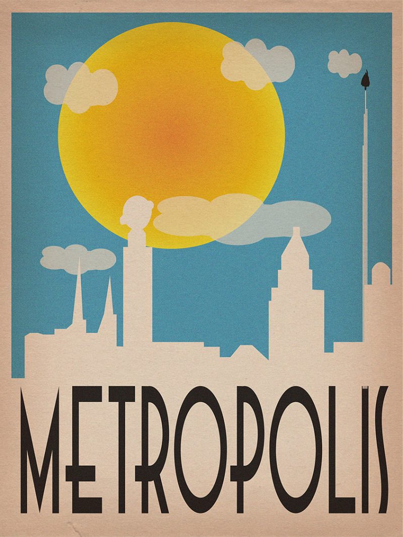 metropolis travel poster