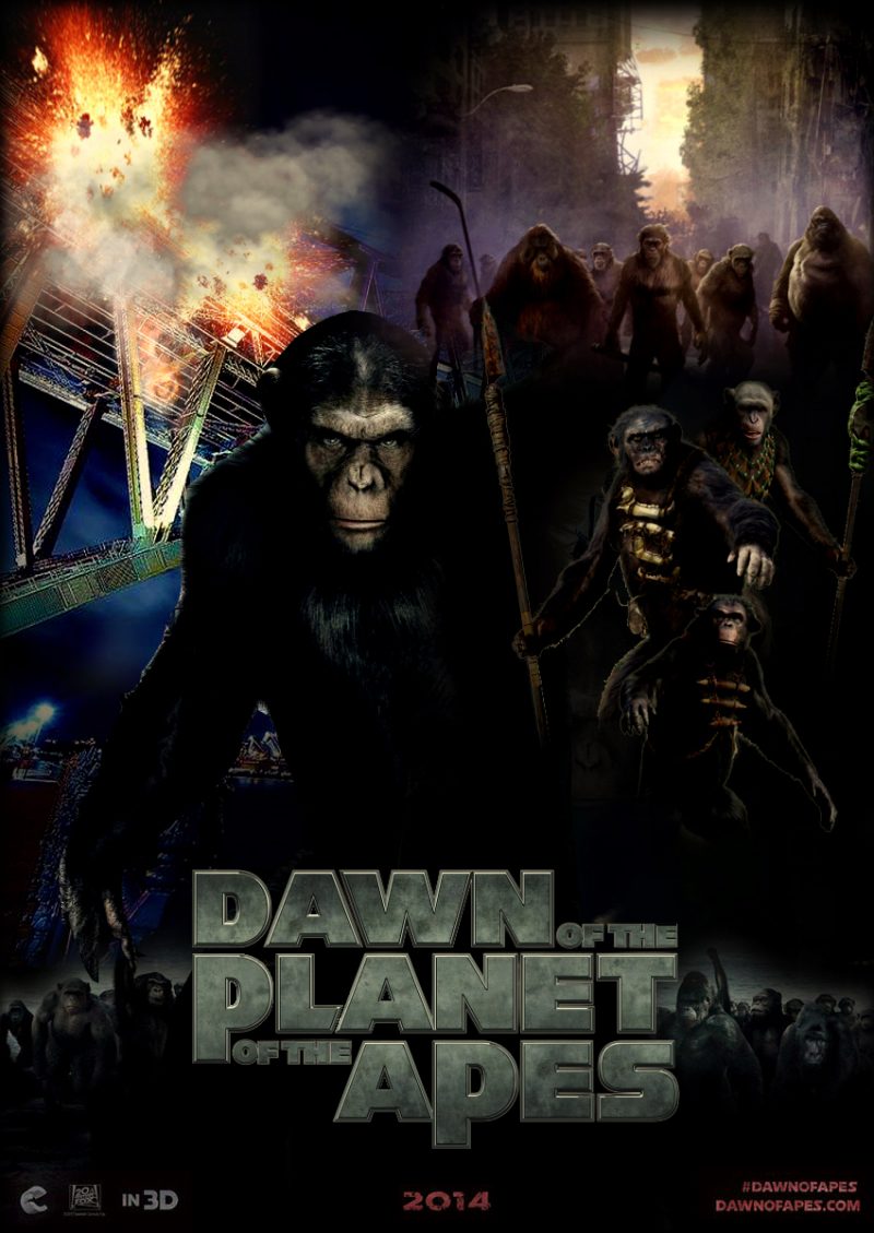 Dawn Of The Planet Of The Apes Poster (fan-made) 