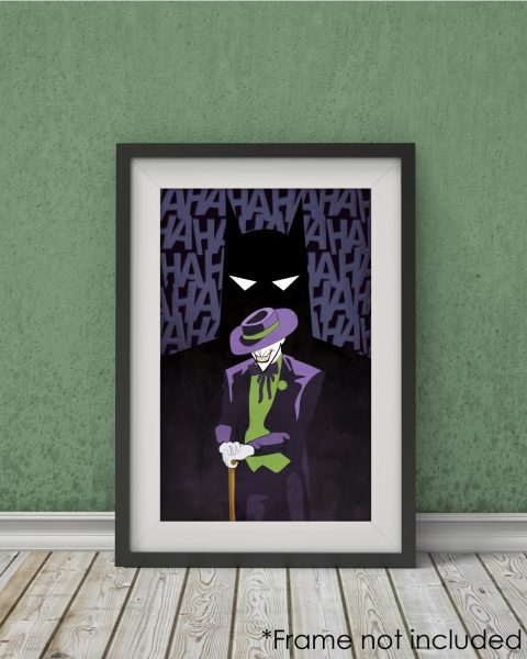 Batman Joker Inspired Poster – Minimalist, Fan Art