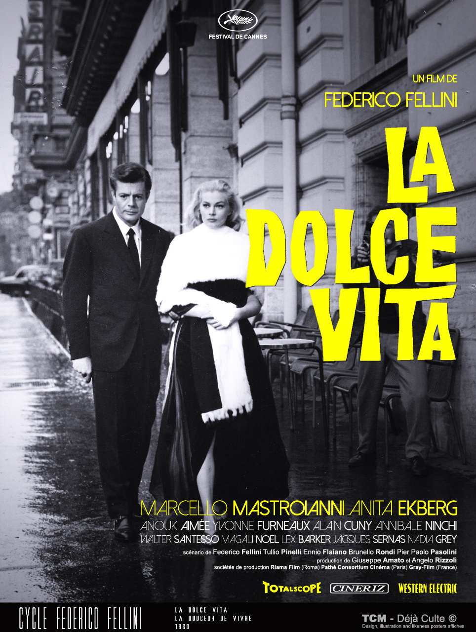 La dolce vita : Marcello Mastroianni, Anita Ekberg  