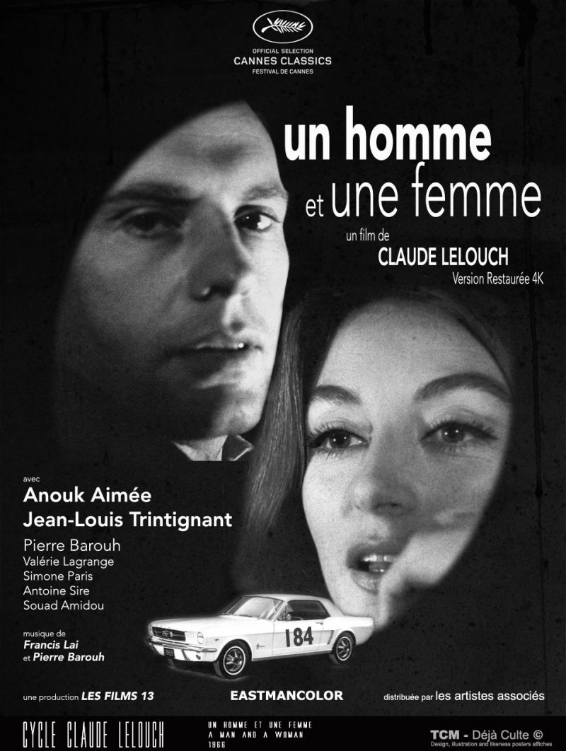 Un Homme Et Une Femme (A Man And A Woman) 1966 Claude Lelouch | Poster ...