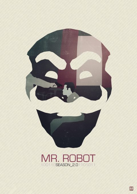 Smoky Design mr robot fsociety wallpaper Poster Price in India