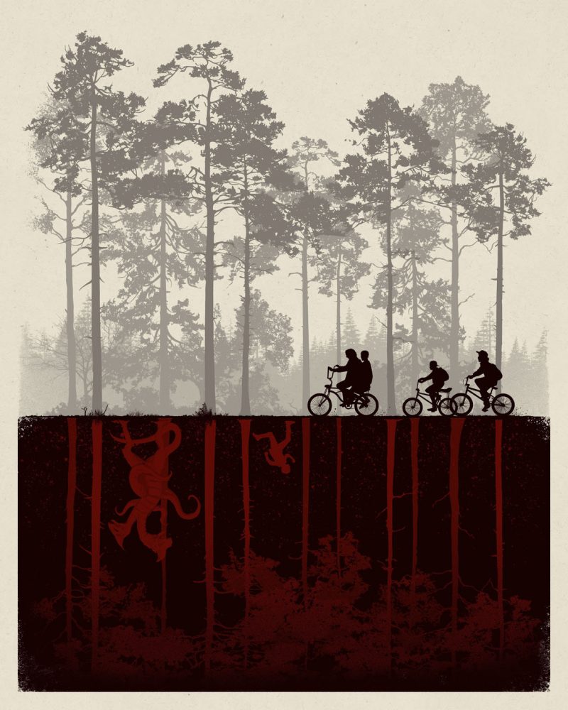 Stranger Things - The Upside Down | Poster By Matt Ferguson