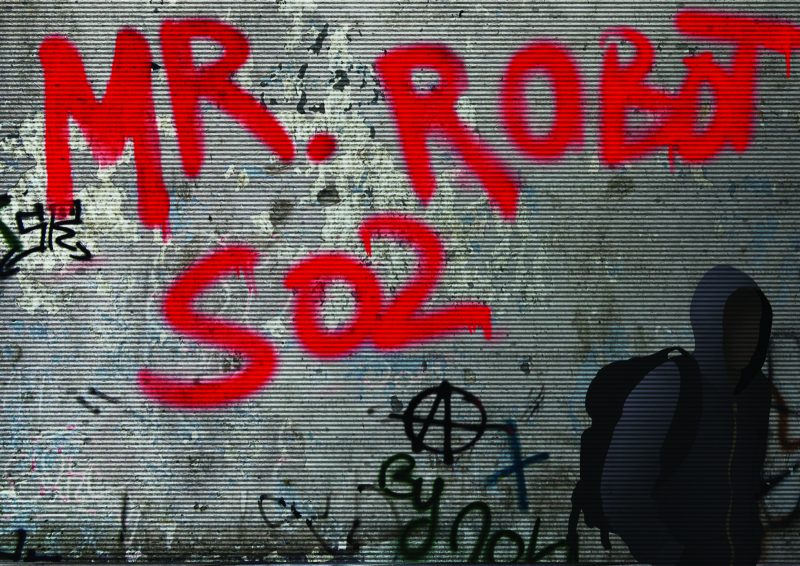 Mr. Robot S02 Graffiti | Poster By Leathermouth