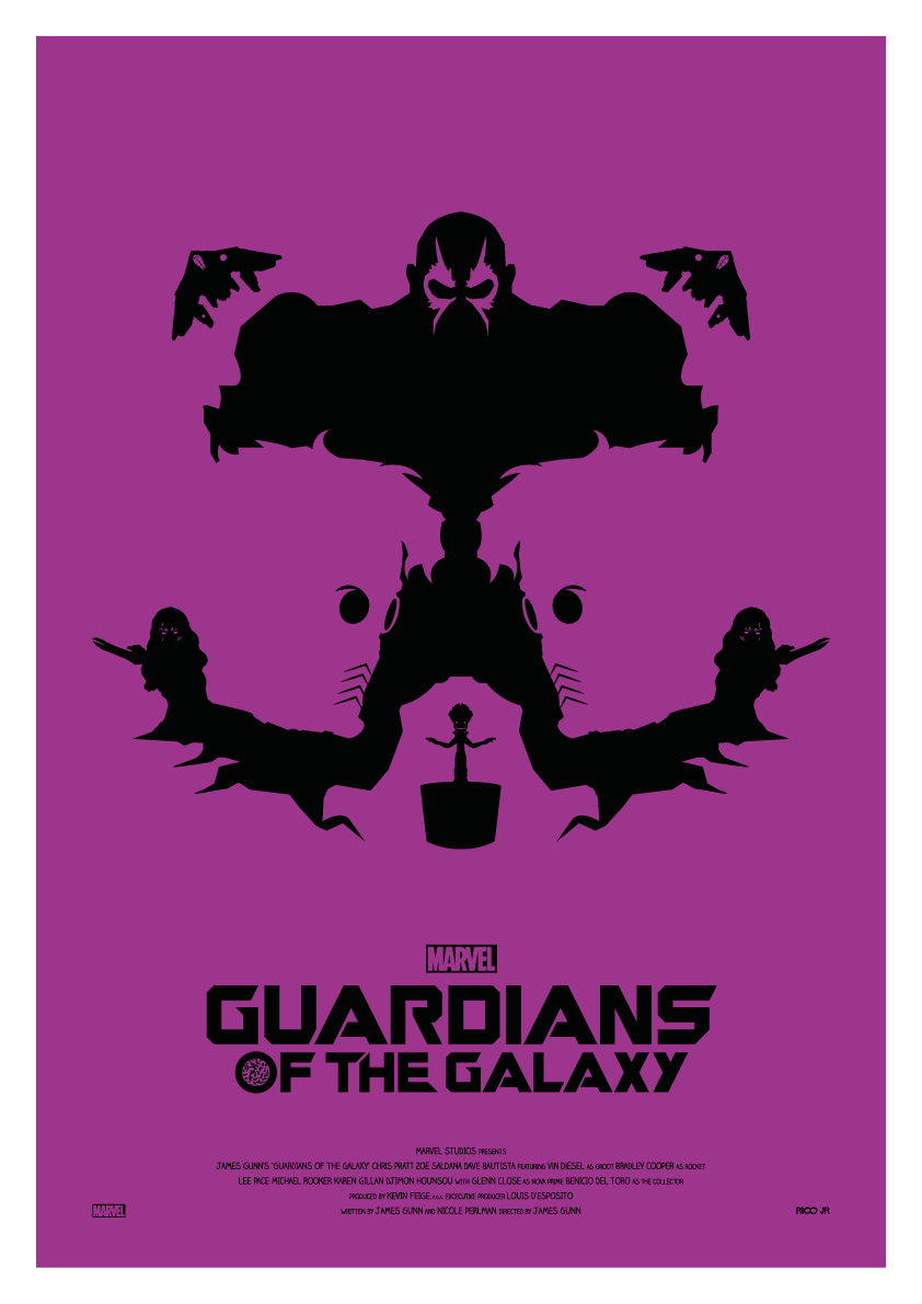 THE Art Poster | GALAXY | PosterSpy GUARDIANS Jr OF Rico
