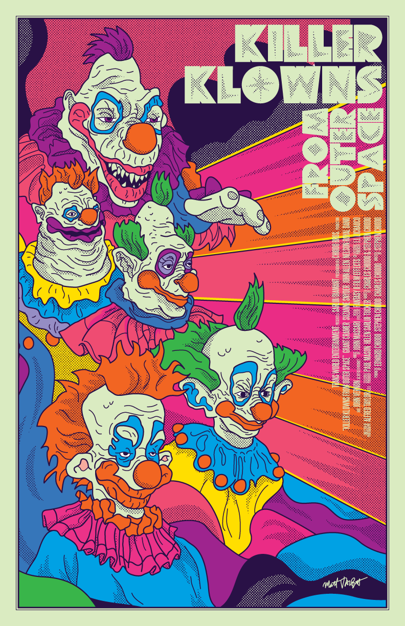 Killer Klowns From Outer Space Art