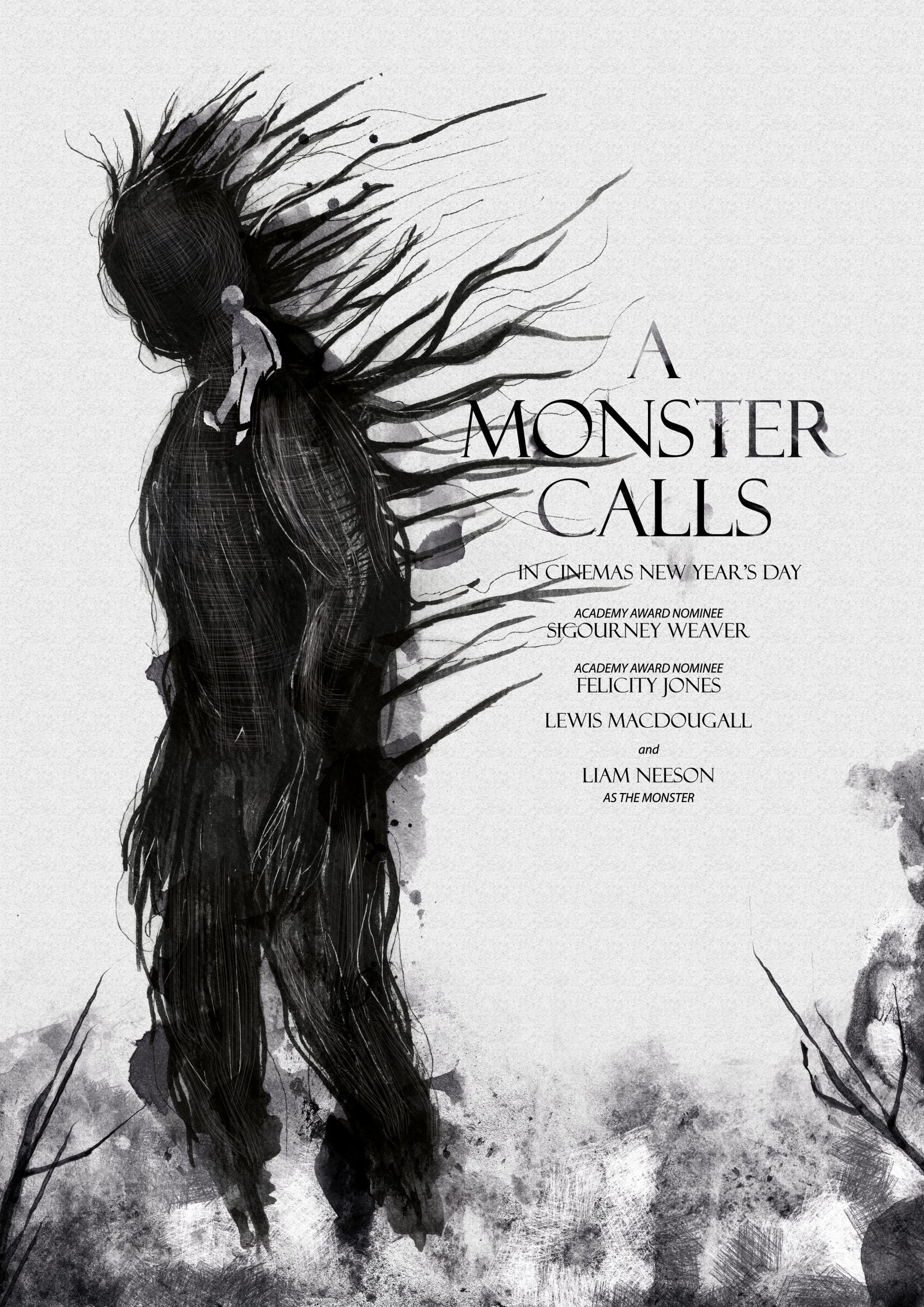A Monster Cales Quelques Minutes Apres Minuit Juan Antonio Bayona 2017 A Monster Calls Movie Poster Art Monster
