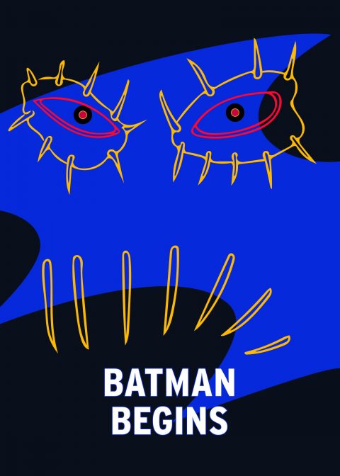 Batman Begins Minimalist Movie Poster