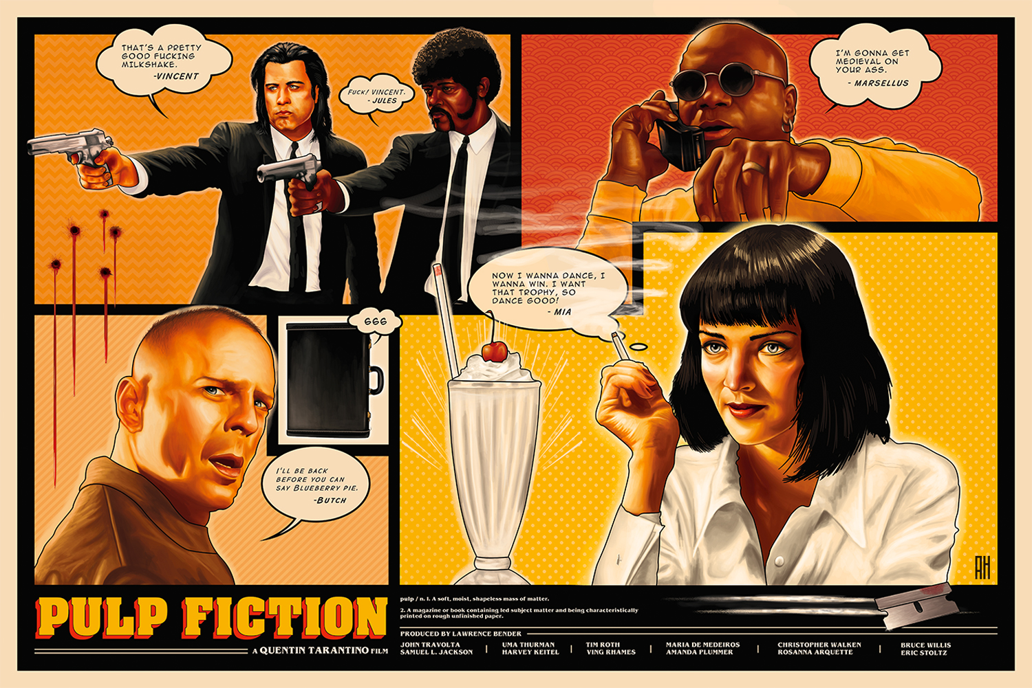  Pulp  Fiction  Original Film  Poster  PosterSpy