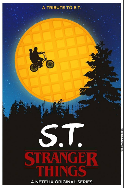 Stranger Things A Tribute To ET | Poster By PrasadVJ