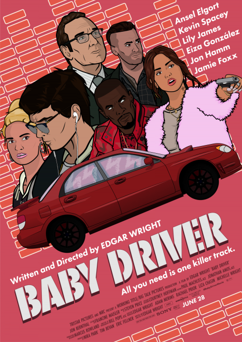 Anthony Musca Baby Driver Poster Variant.2