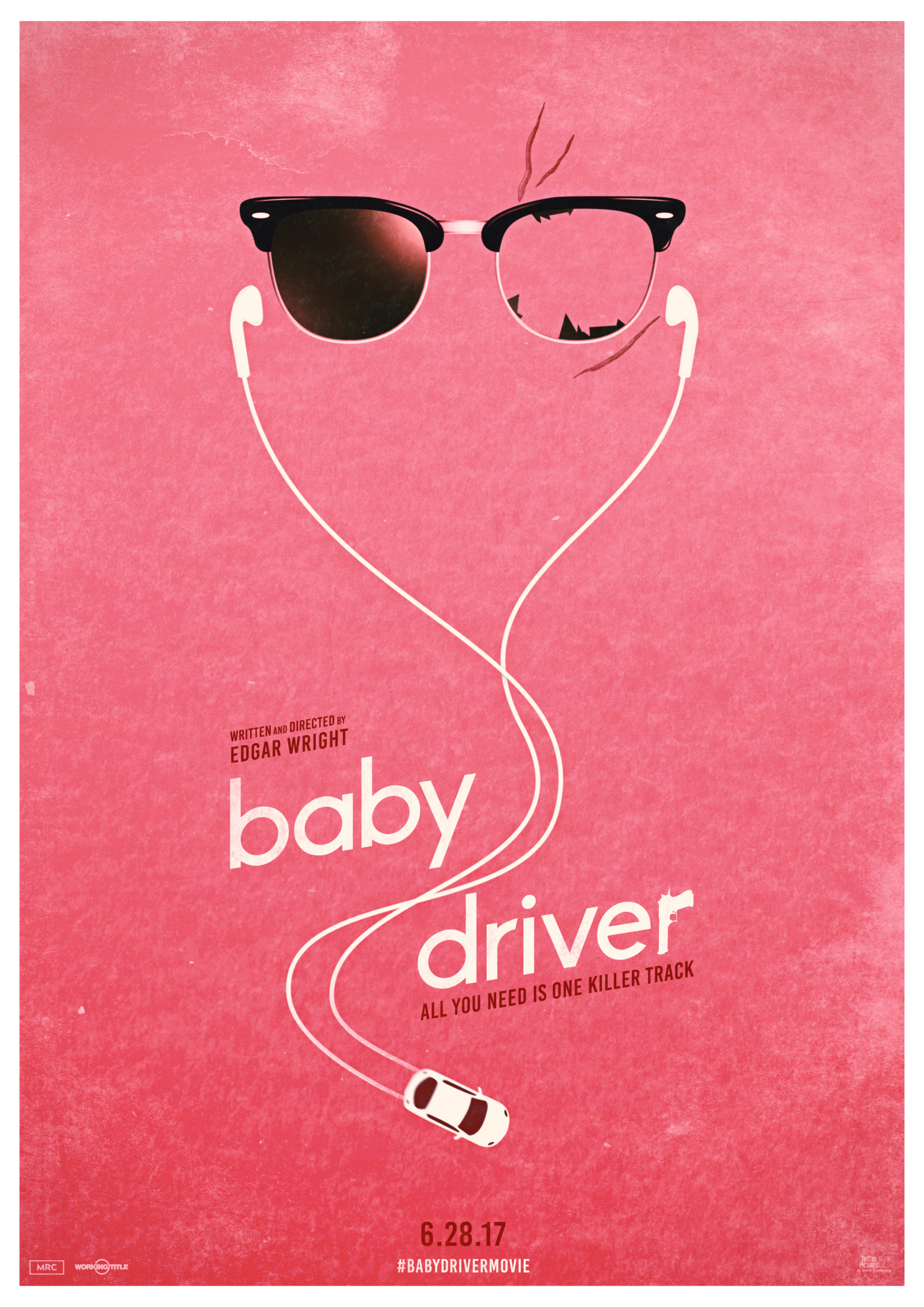 人気 baby driver ポスター