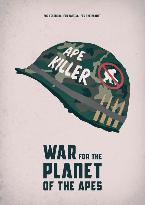 War For The Planet Of The Apes – Full Metal Jacket Inspired Alternative Movie Poster