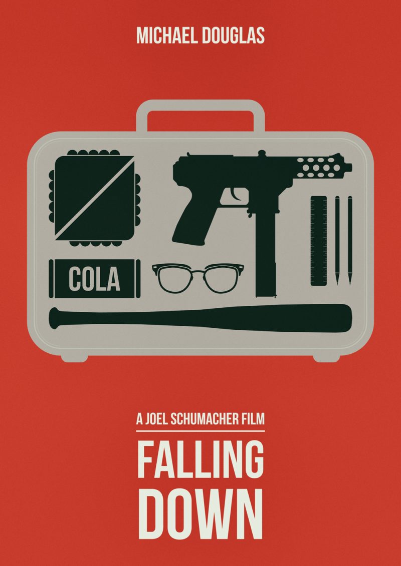 Falling Down 1993 Classic Action Film Alternative Movie Poster Design
