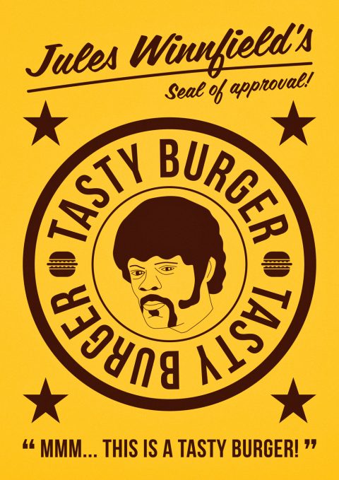 Pulp Fiction – Jules Winnfield – Tasty Burger – Alternative Movie Poster