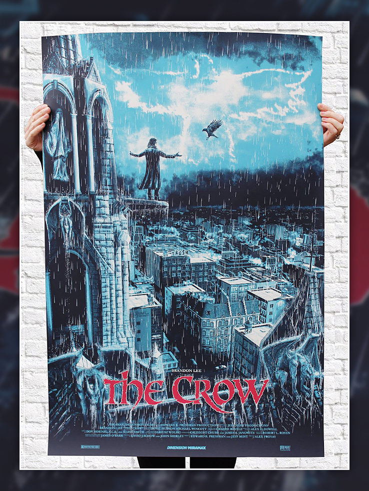 The Crow limited edition screen print. - PosterSpy - 738 x 980 jpeg 925kB