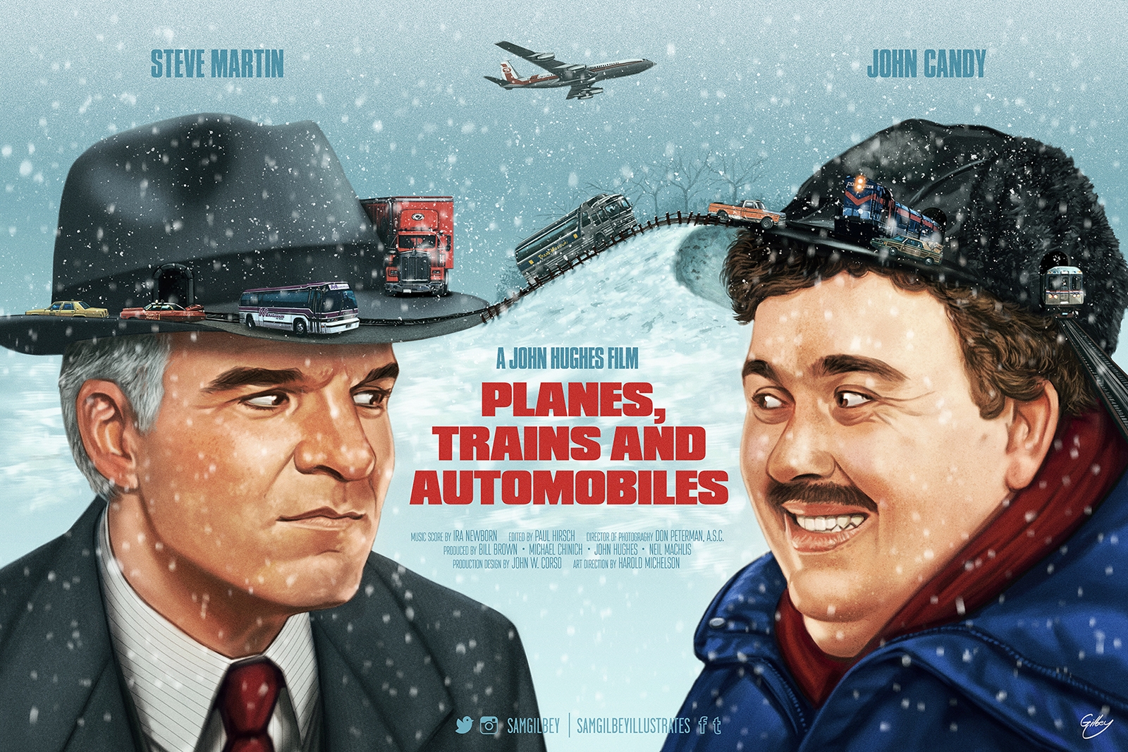 Planes Trains And Automobiles Poster By Samgilbey planes-trains-and-automobiles-poster-by-samgilbey