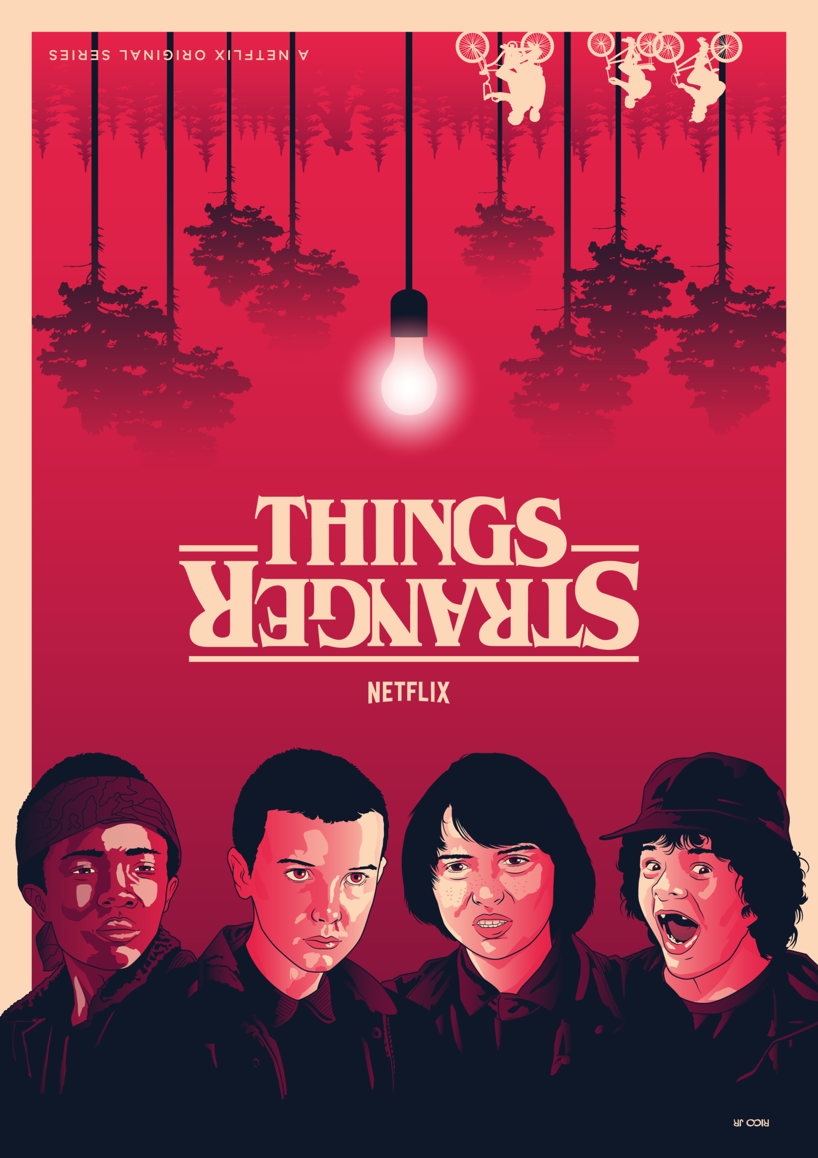 STRANGER THINGS S1 Poster Art - PosterSpy - 1600 x 2263 png 779kB