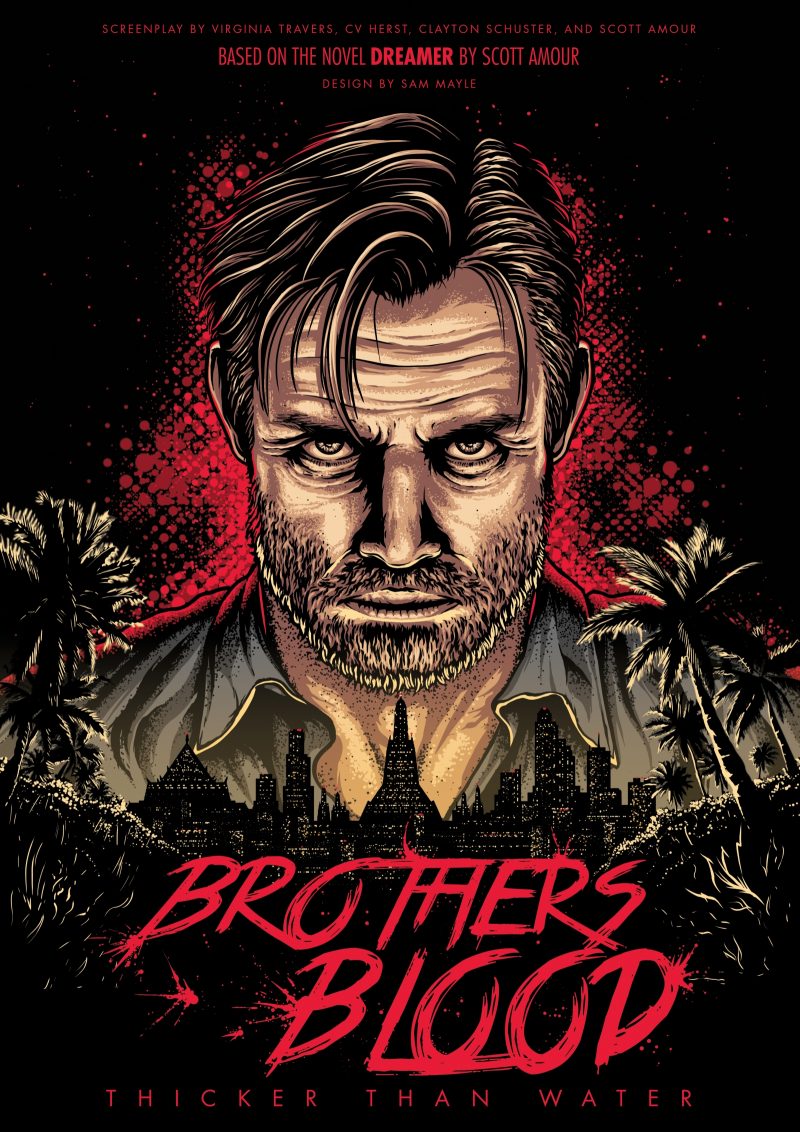 Brothers Blood Movie Poster 2017 Sam Mayle Arts PosterSpy