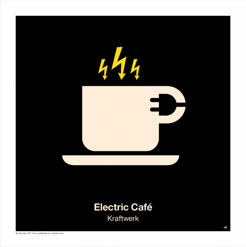 Electric Café Poster By Viktorhertz