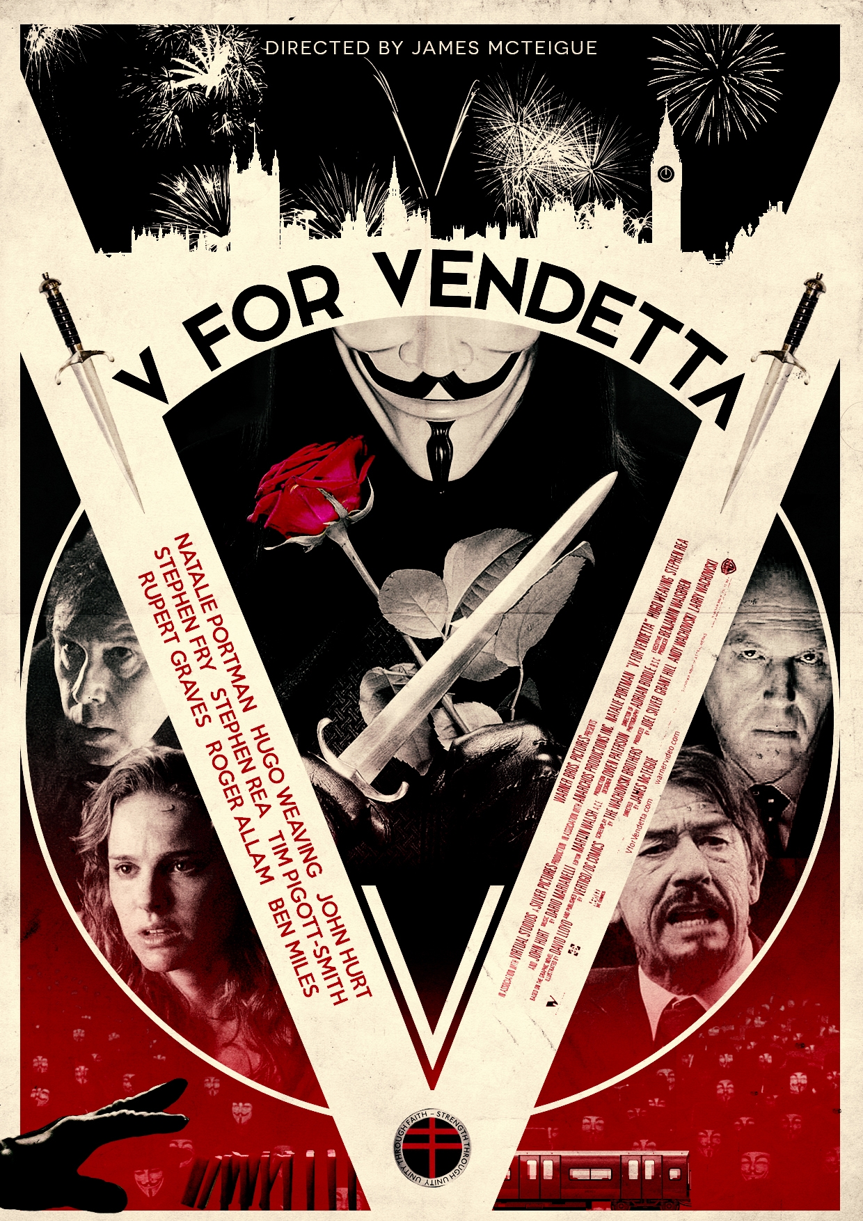 V for Vendetta Alternative Film Poster Design - PosterSpy