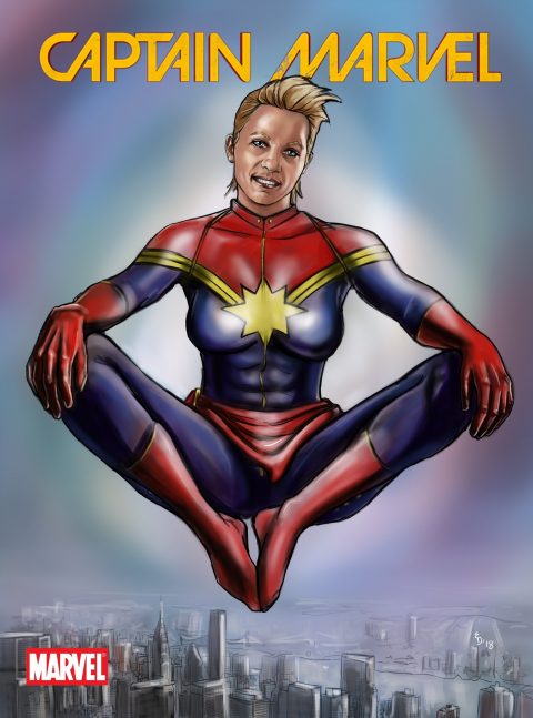 Captain Marvel – Alt comic cover