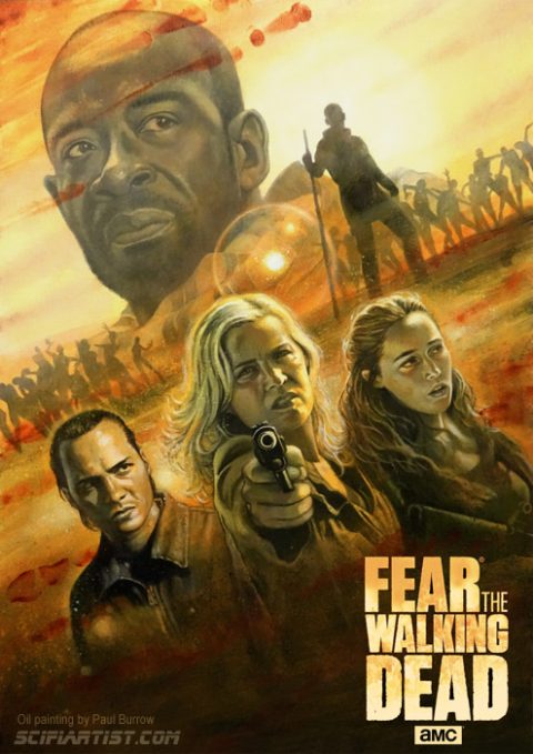 Fear The Walking Dead Oil Painting | Poster By Scifiartist