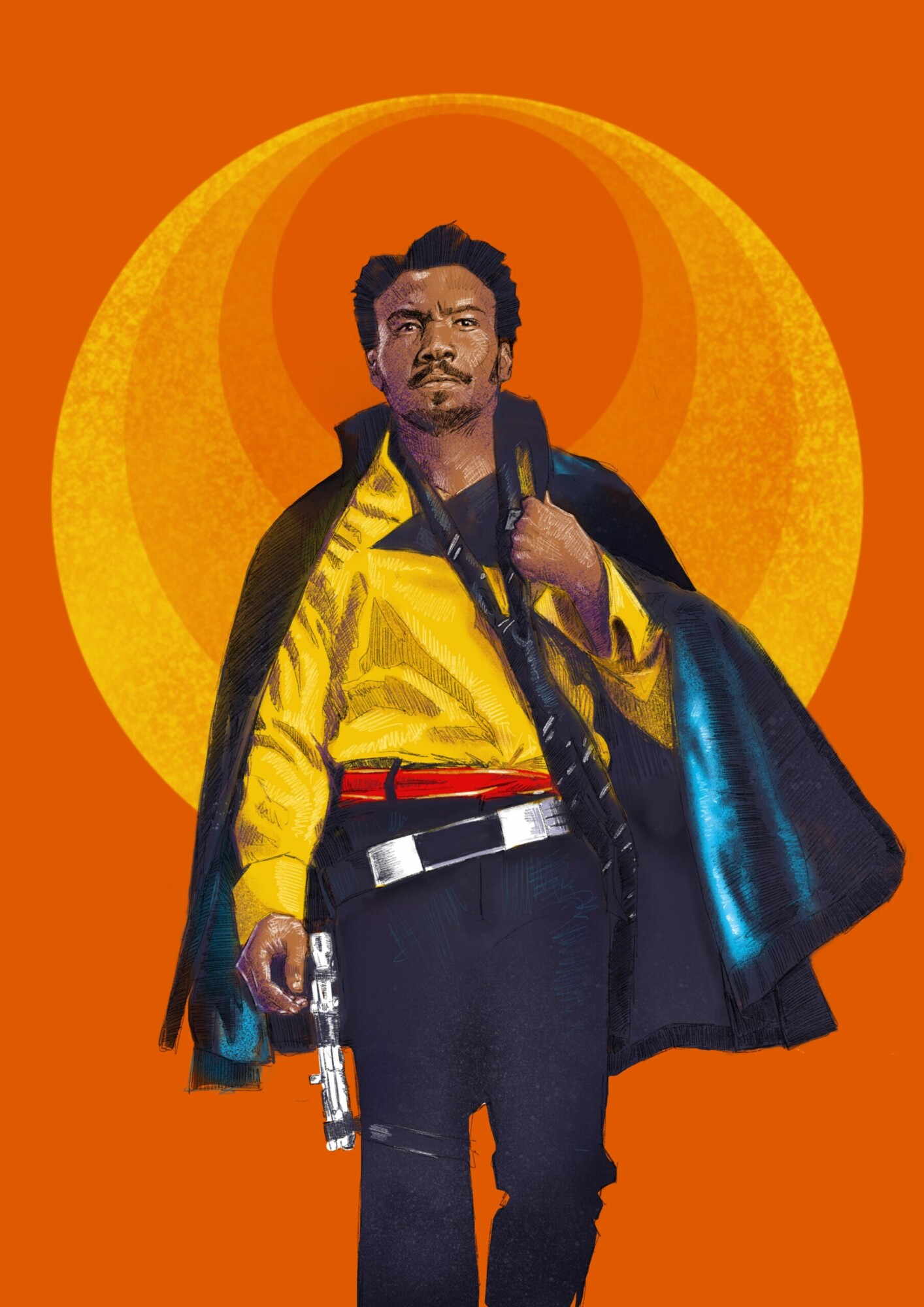 Lando The Coolest Guy In The Galaxy Poster By Mark Levy Art 