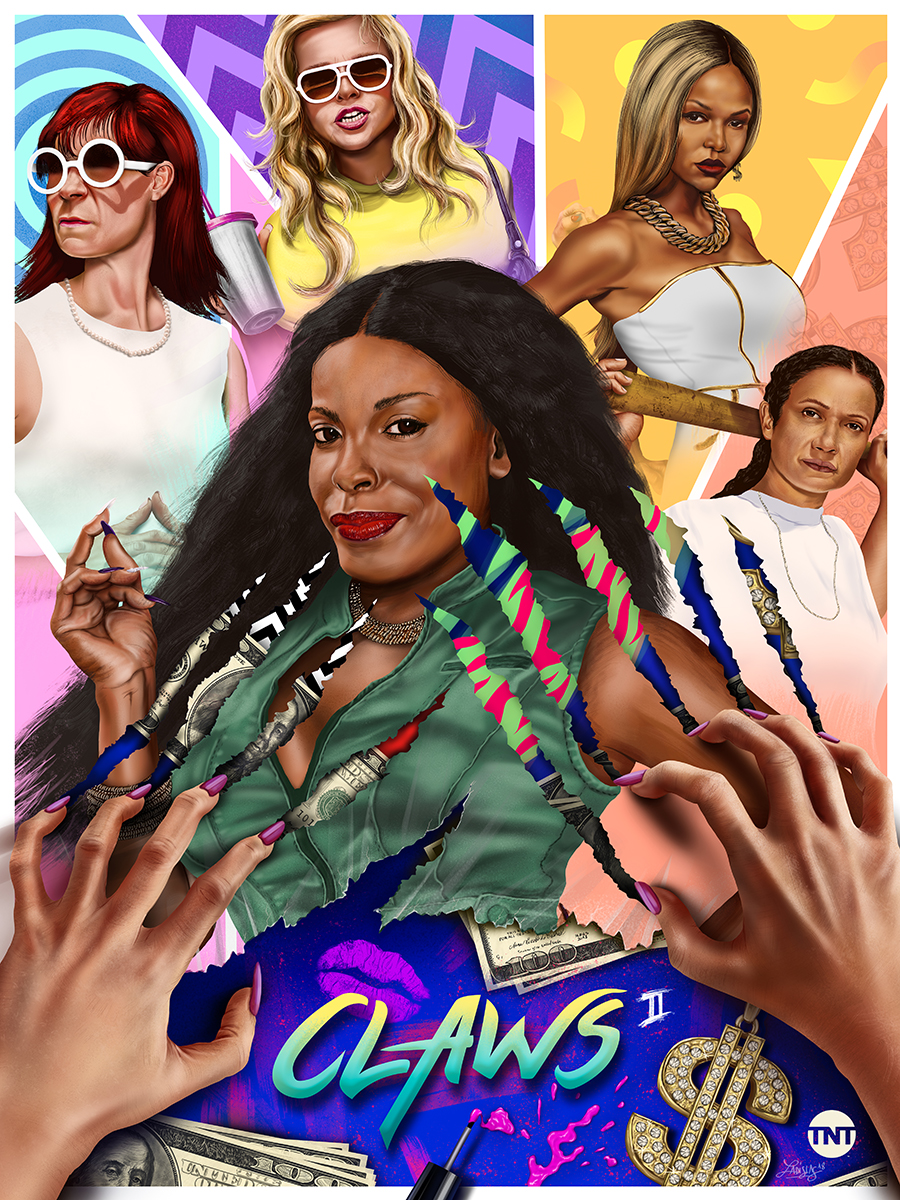 Claws Season 2 Illustrated Poster Posterspy