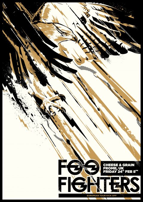 FOO FIGHTERS GIG POSTER
