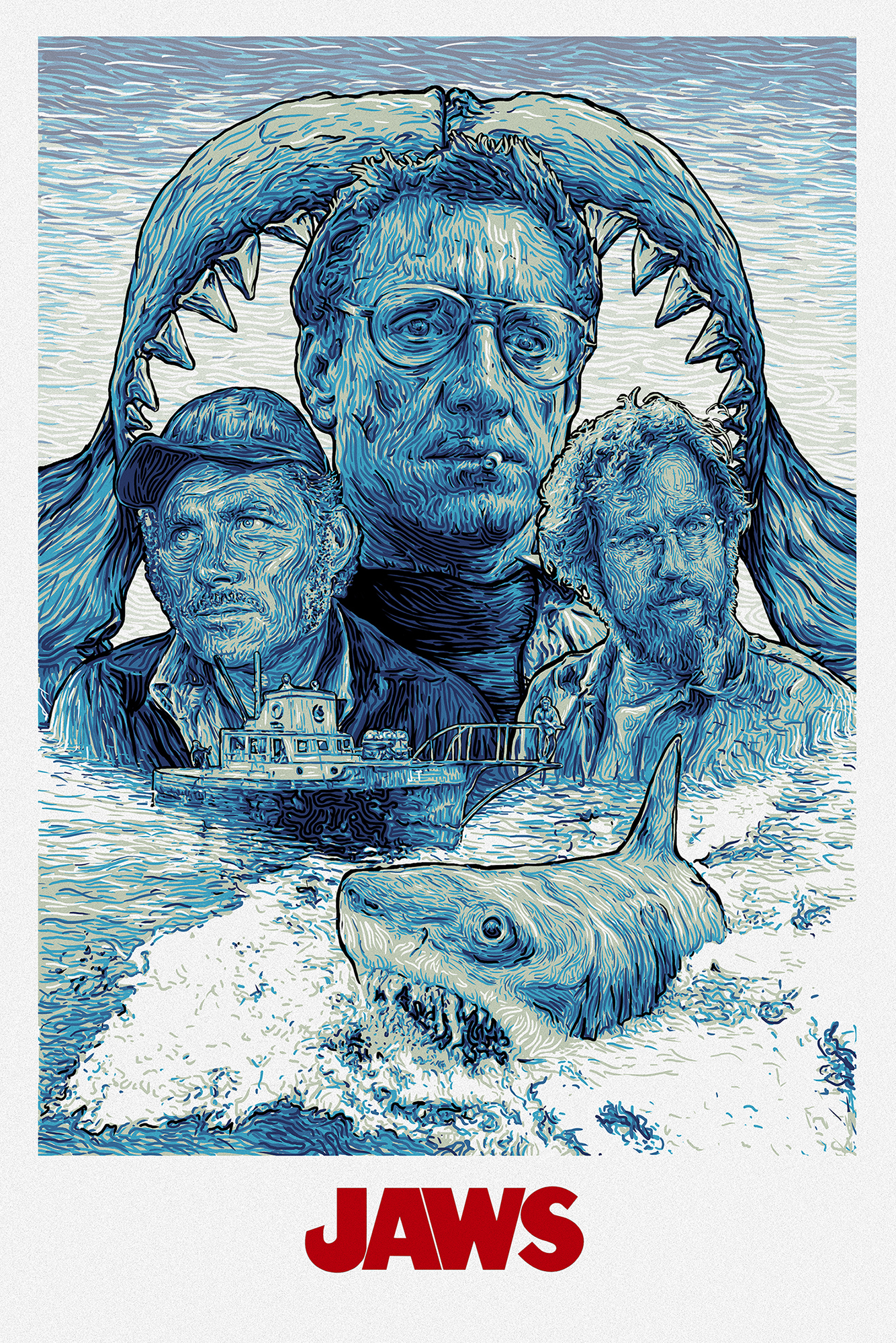 Jaws Movie Poster 1975