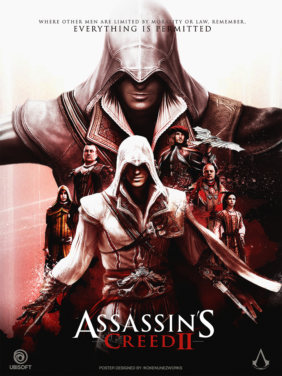 Assassins Creed 2 Ezios Trilogy Alternative Poster Poster By Koke 