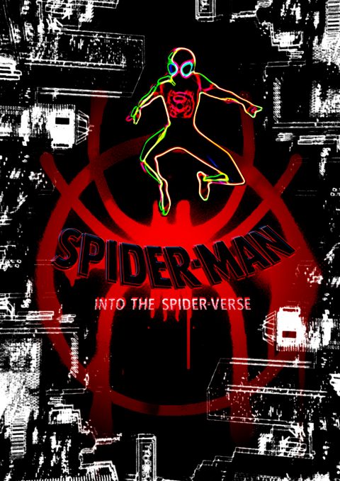 download across the spiderverse poster