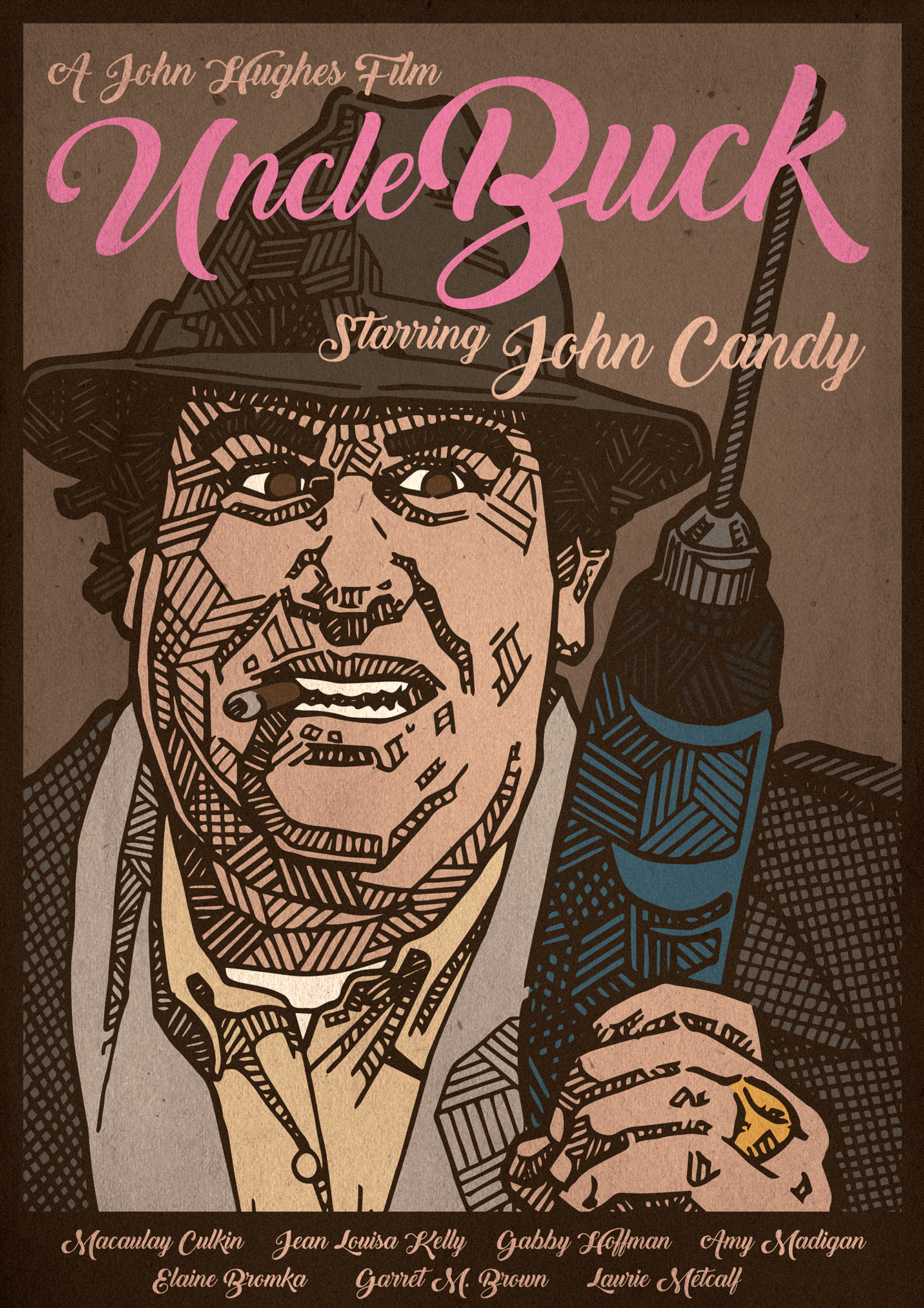 Uncle Buck Classic 80s Movie Art Large Poster Print Gift A0 A1 A2 A3 