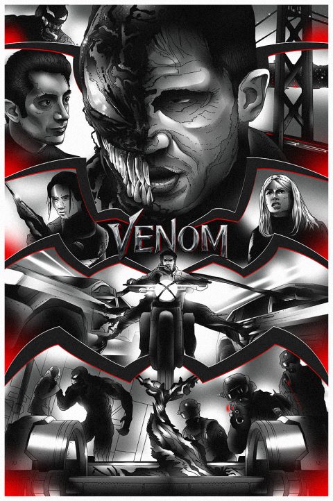 Venom (B&W) | Balazs Pakozdi | PosterSpy