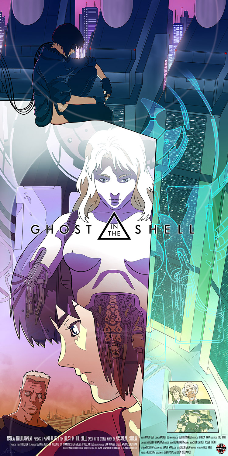 Ghost In The Shell (1995) alternative movie poster - PosterSpy