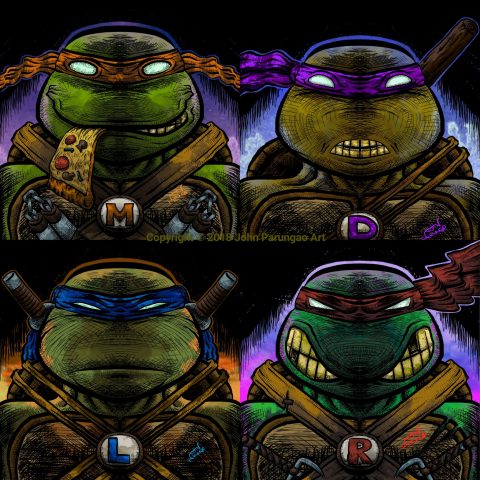 The Awesome TMNT Foursome