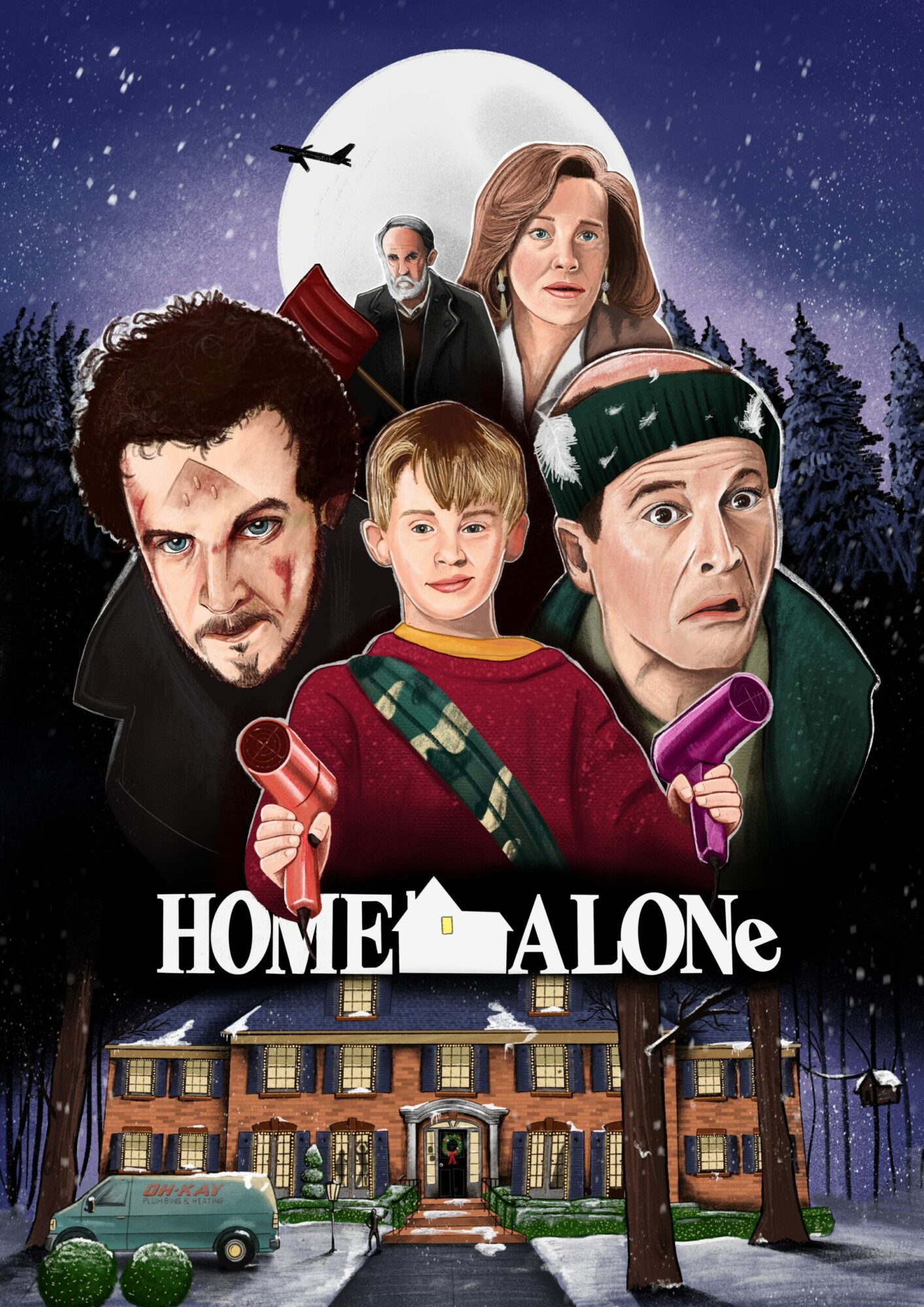 Home Alone Poster Template