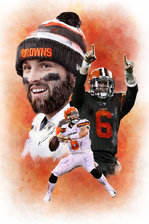 Baker Mayfield Illustration