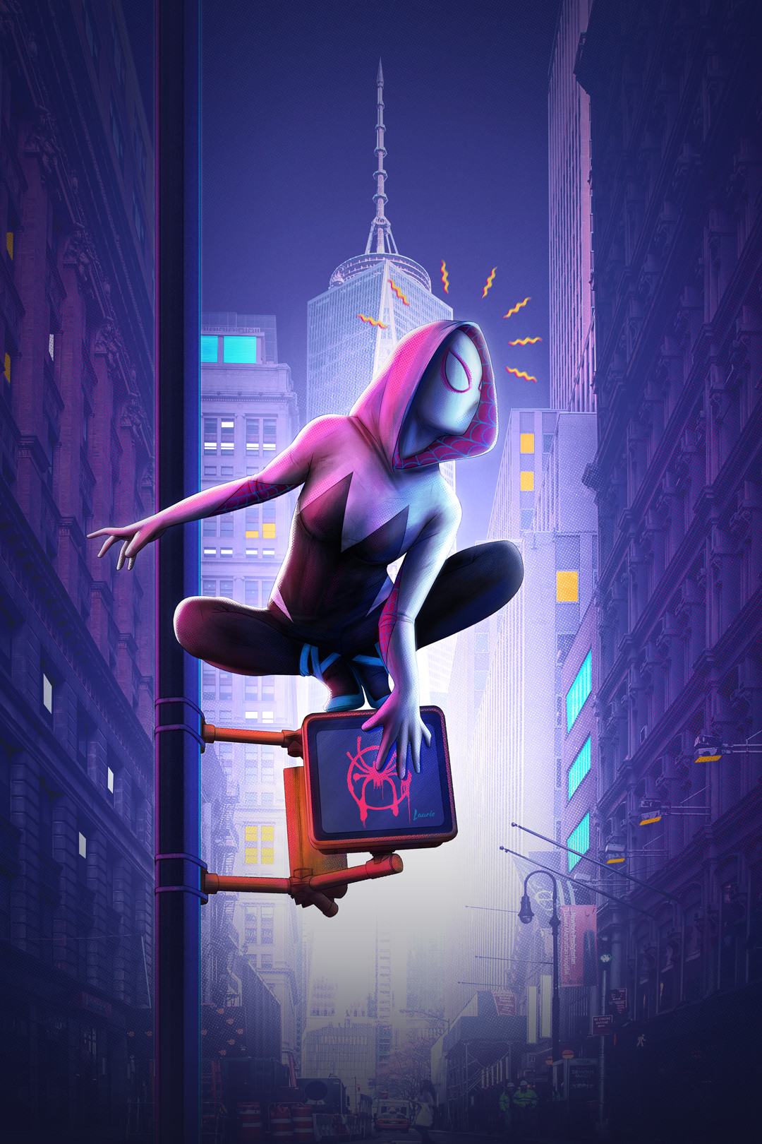 spider man into spider verse wallpaper gwen