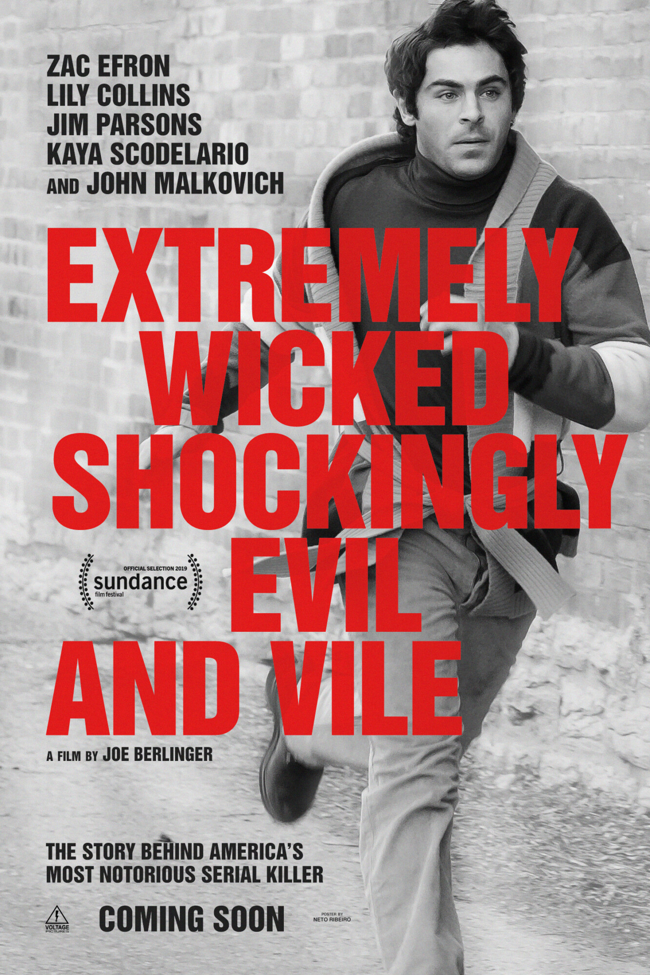 : Extremely Wicked Flyer chirashi Movie Mini Poster Shockingly Evil and Vile 