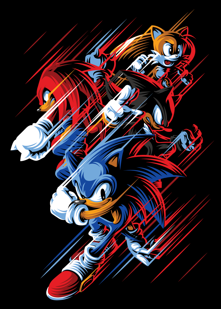 Sonic 90s Poster