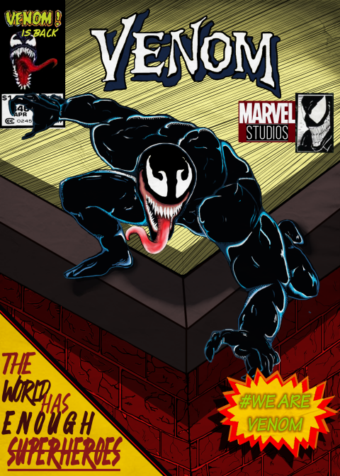 Venom comic book poster