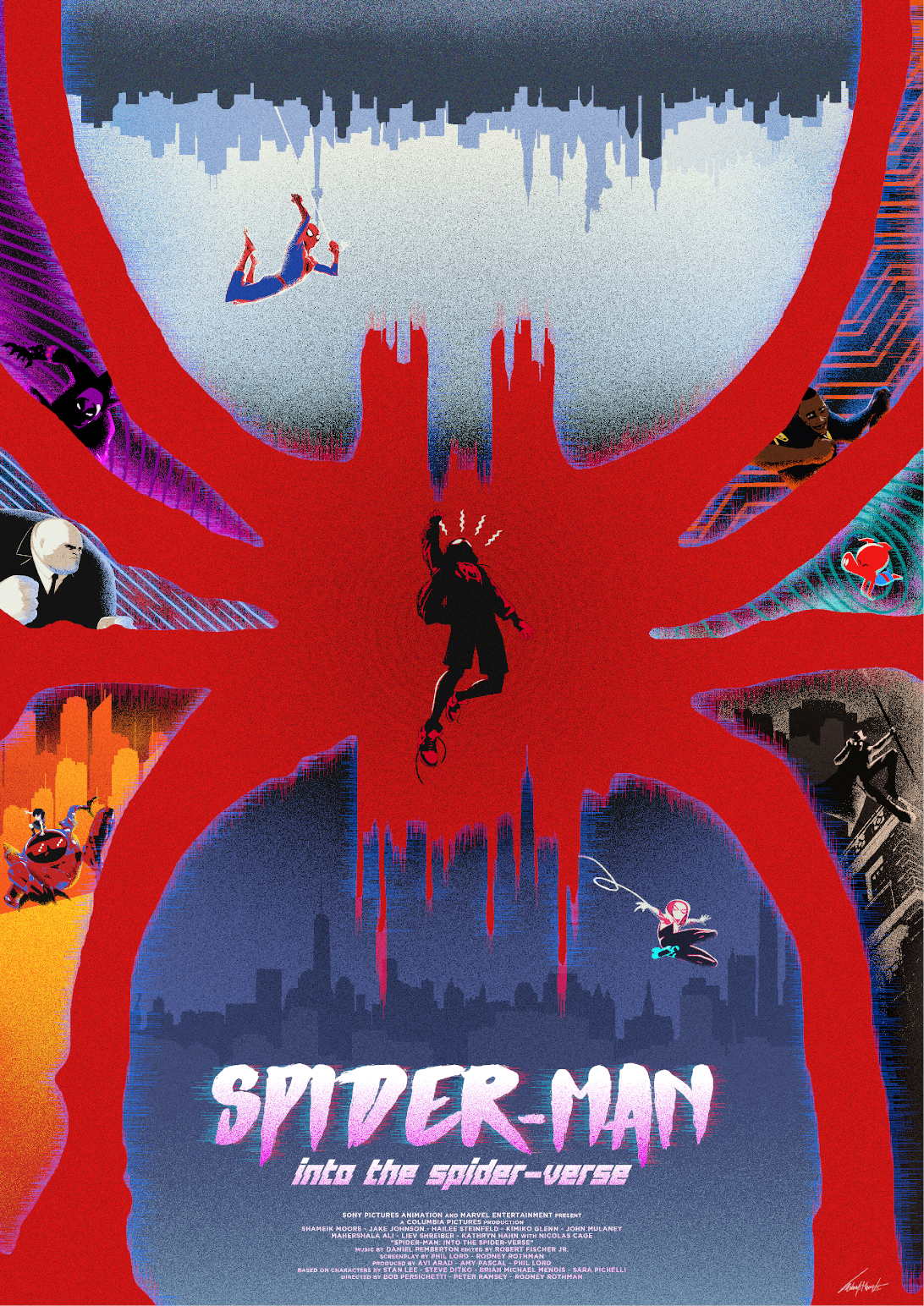 Spider Man Across The Spider Verse Poster New Spider Man Into The