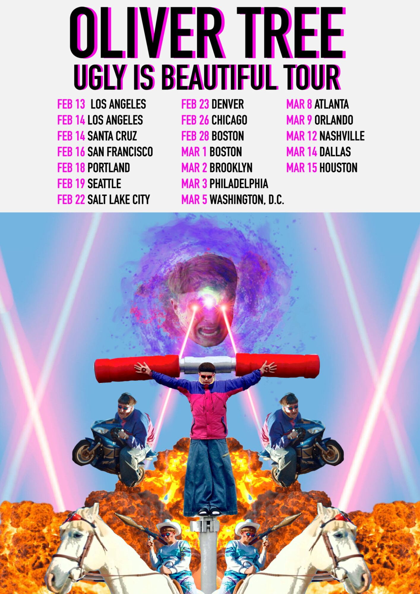 Oliver Tree Ugly Is Beautiful Tour PosterSpy