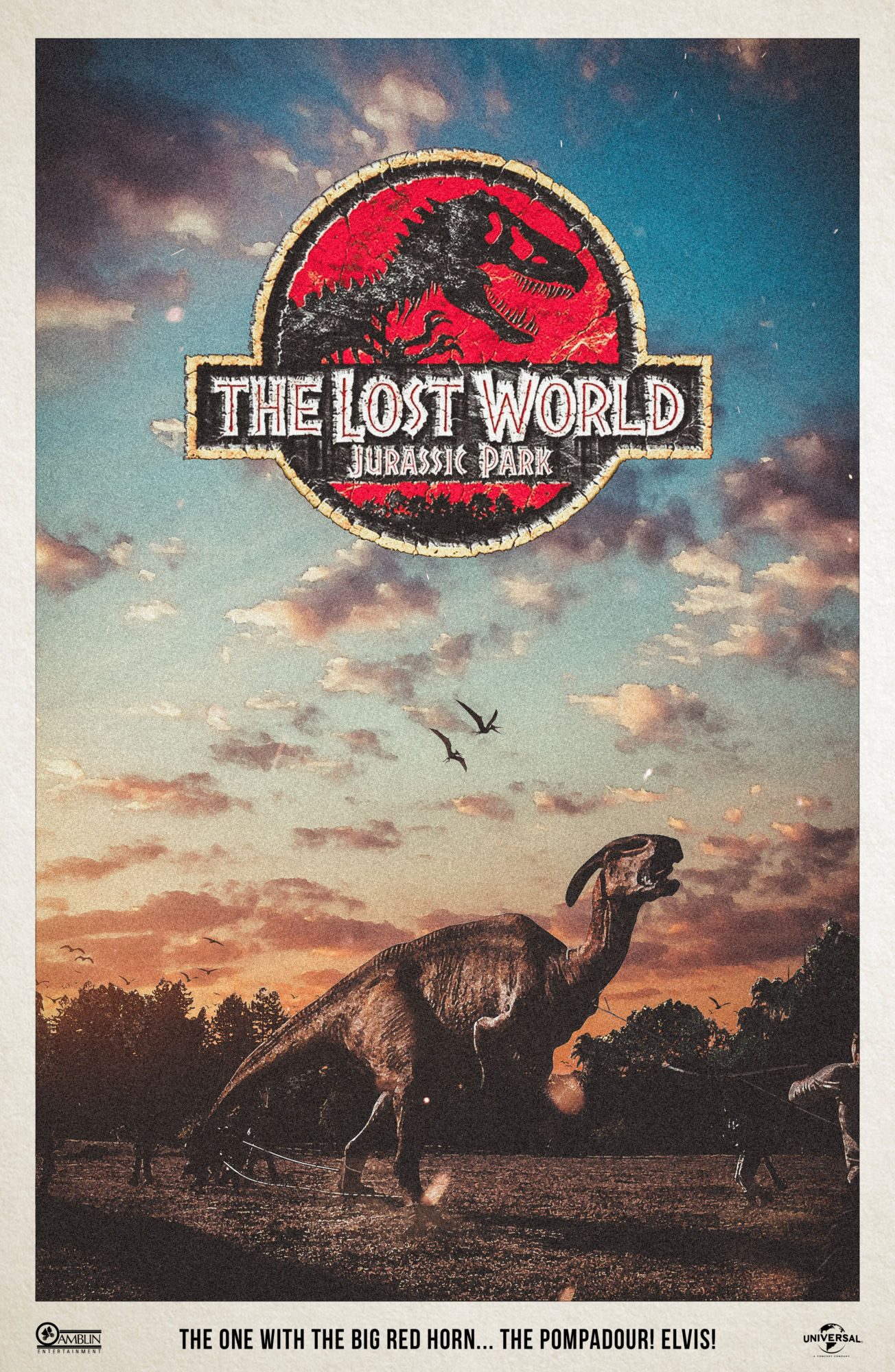 The One With The Big Red Horn The Pompadour Elvis The Lost World Alternative Movie Poster Posterspy