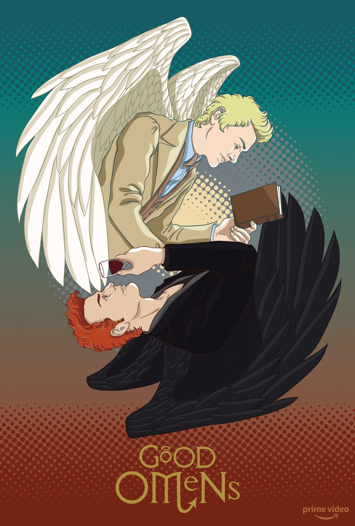 Good Omens Poster By Jadepgraphicart
